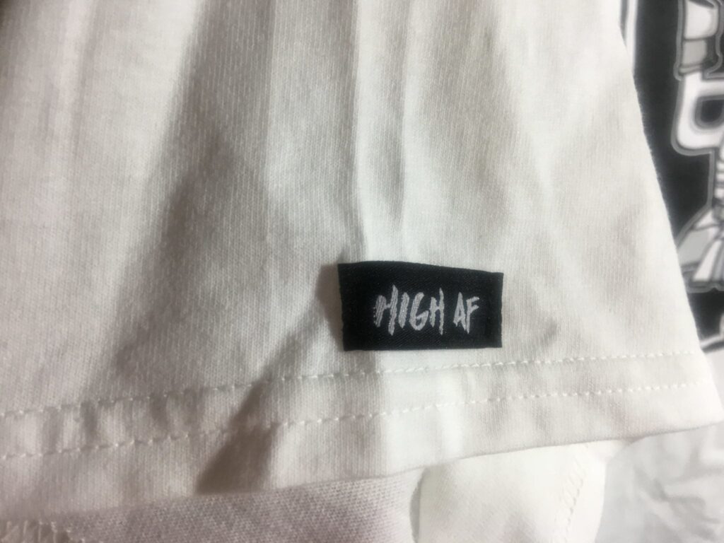 High AF Clothing arm tag