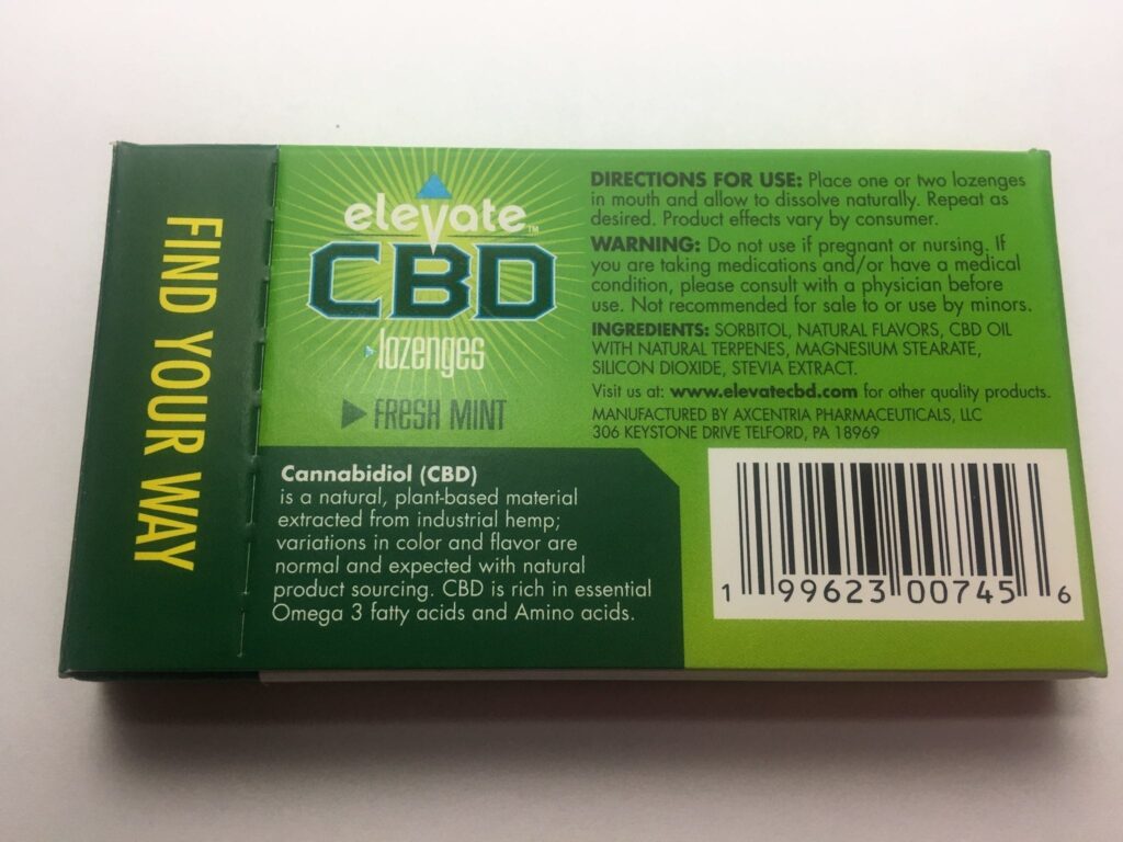 elevate cbd gum ingredients