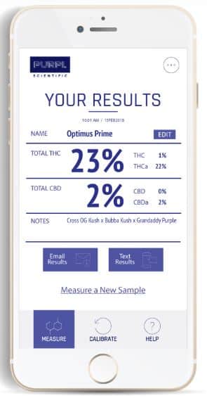 purpl pro purpl scientific smarthpone app