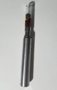 Atlas Extracts cartridge on vape pen