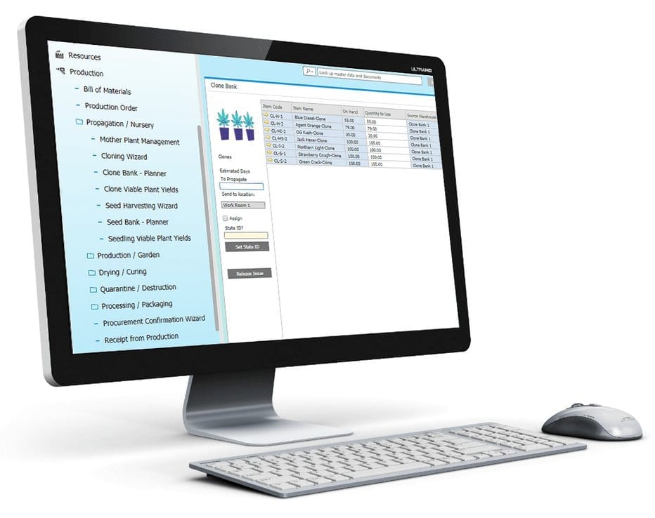 a demo of the cultivator interface