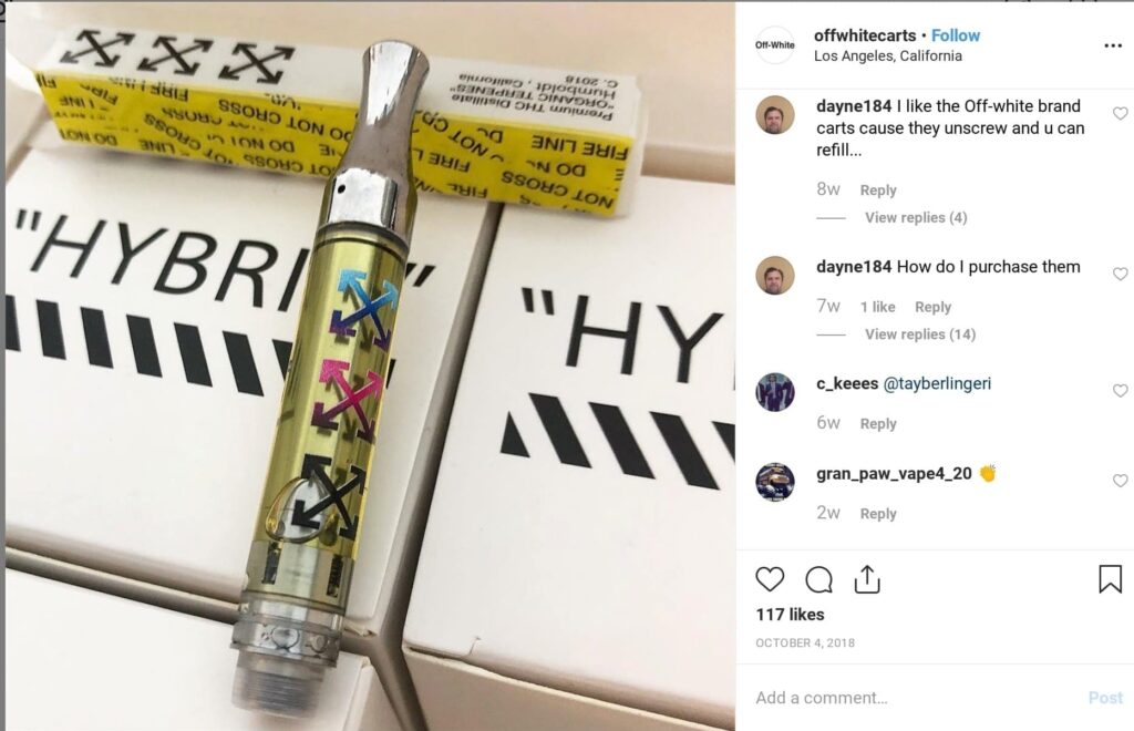 off white carts