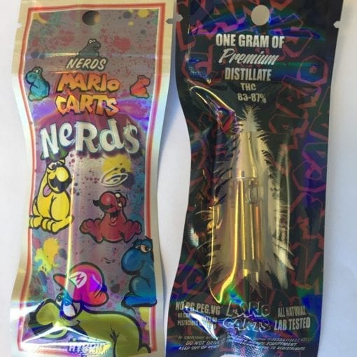 Nerds fake vape cart packaging