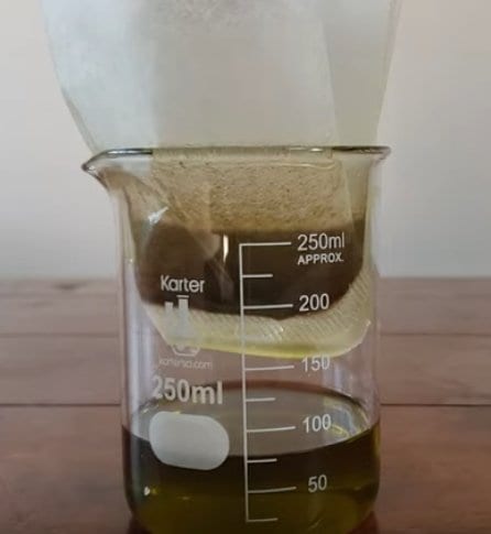 filtering TCH oil from flowers