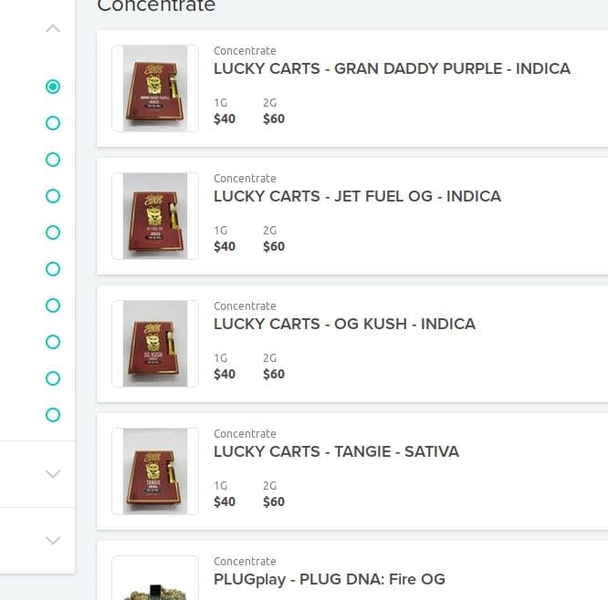 Lucky Carts THC vape oil