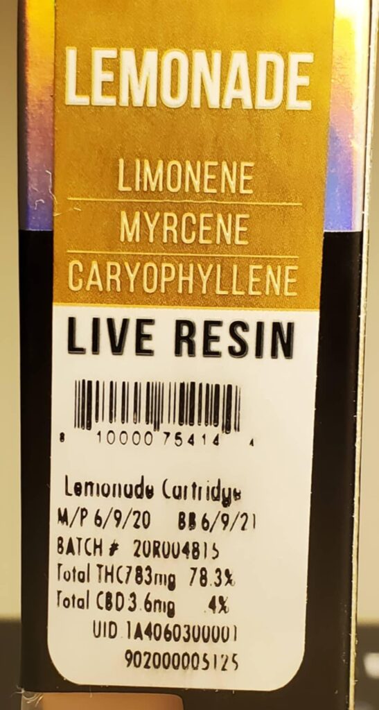 abx live resin cart test results