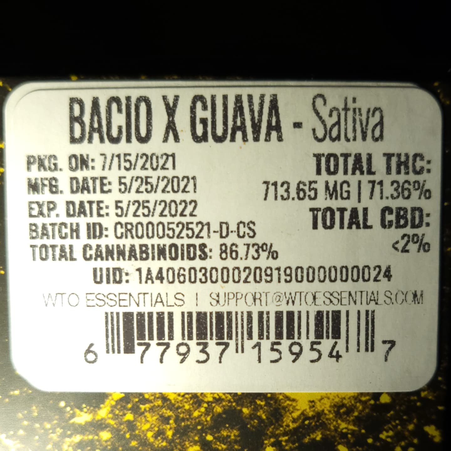 friendly farms bacio guava label