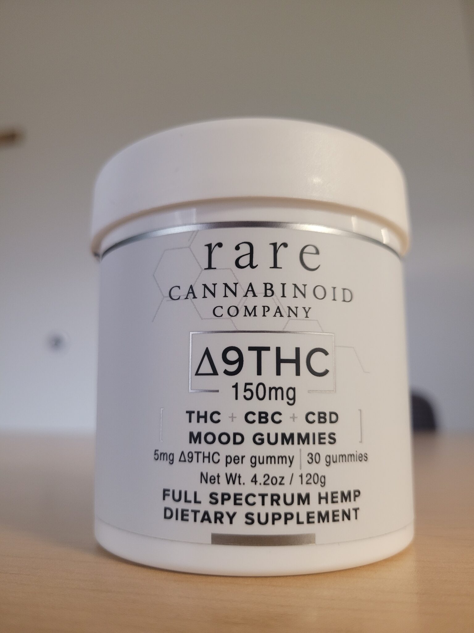 rare cannabinoid company gummies bottle