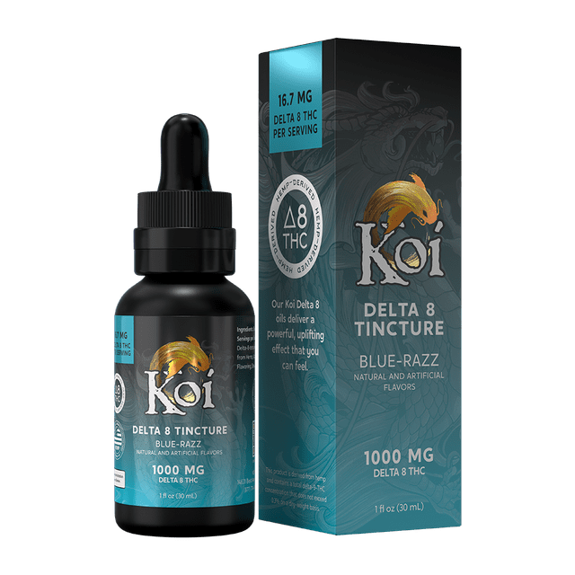 Koi Delta 8 Tincture Blue Razz