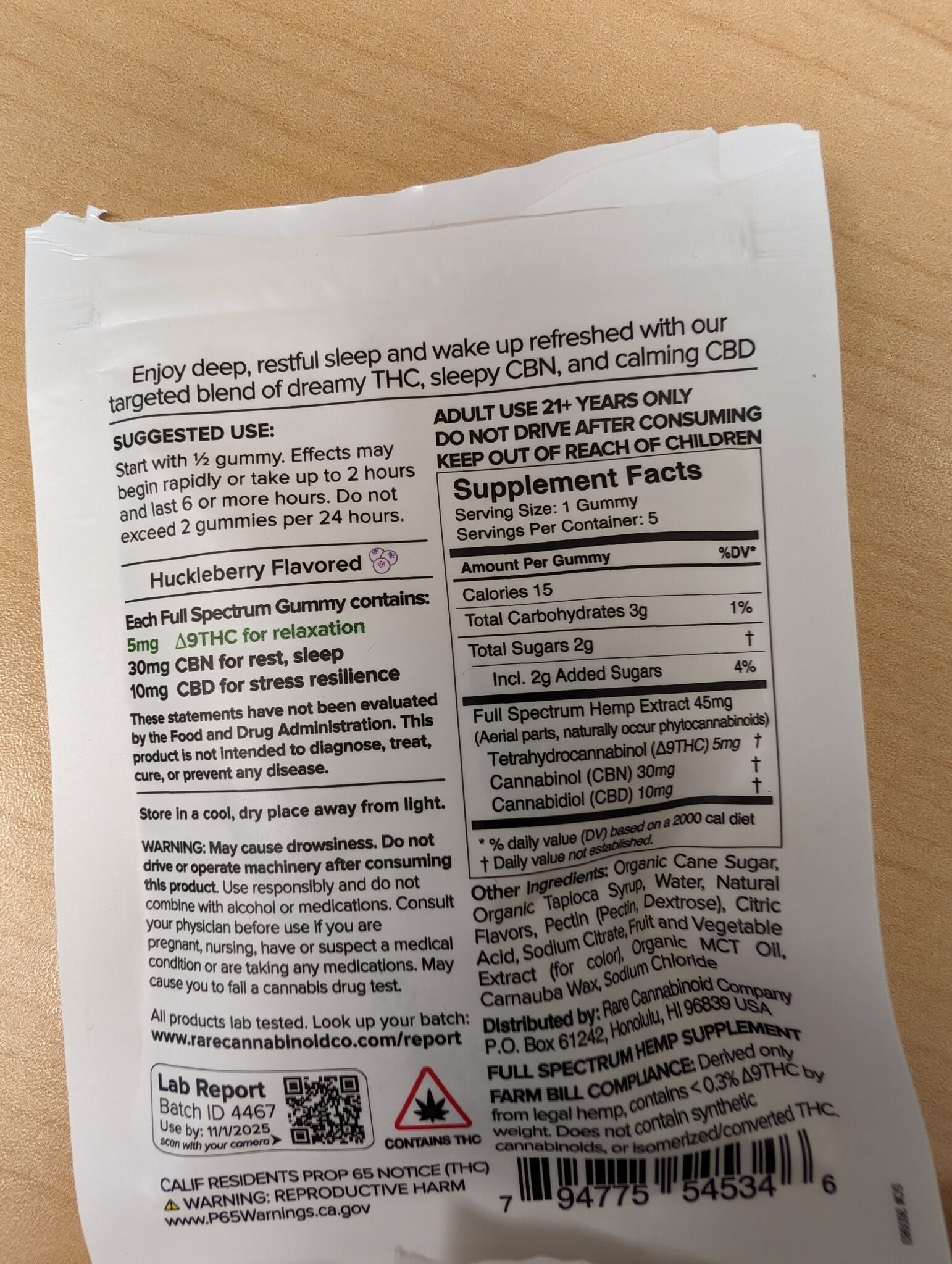 rare cannabinoid details