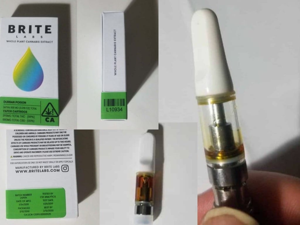 Brite Labs Cartridge Review: Strong Hits, Thin Oil