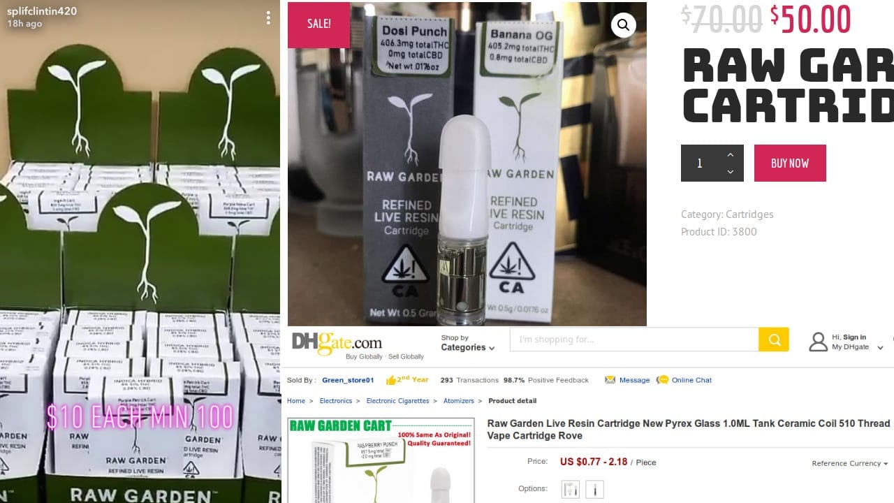 Fake Raw Garden Cartridges To Watch Out For