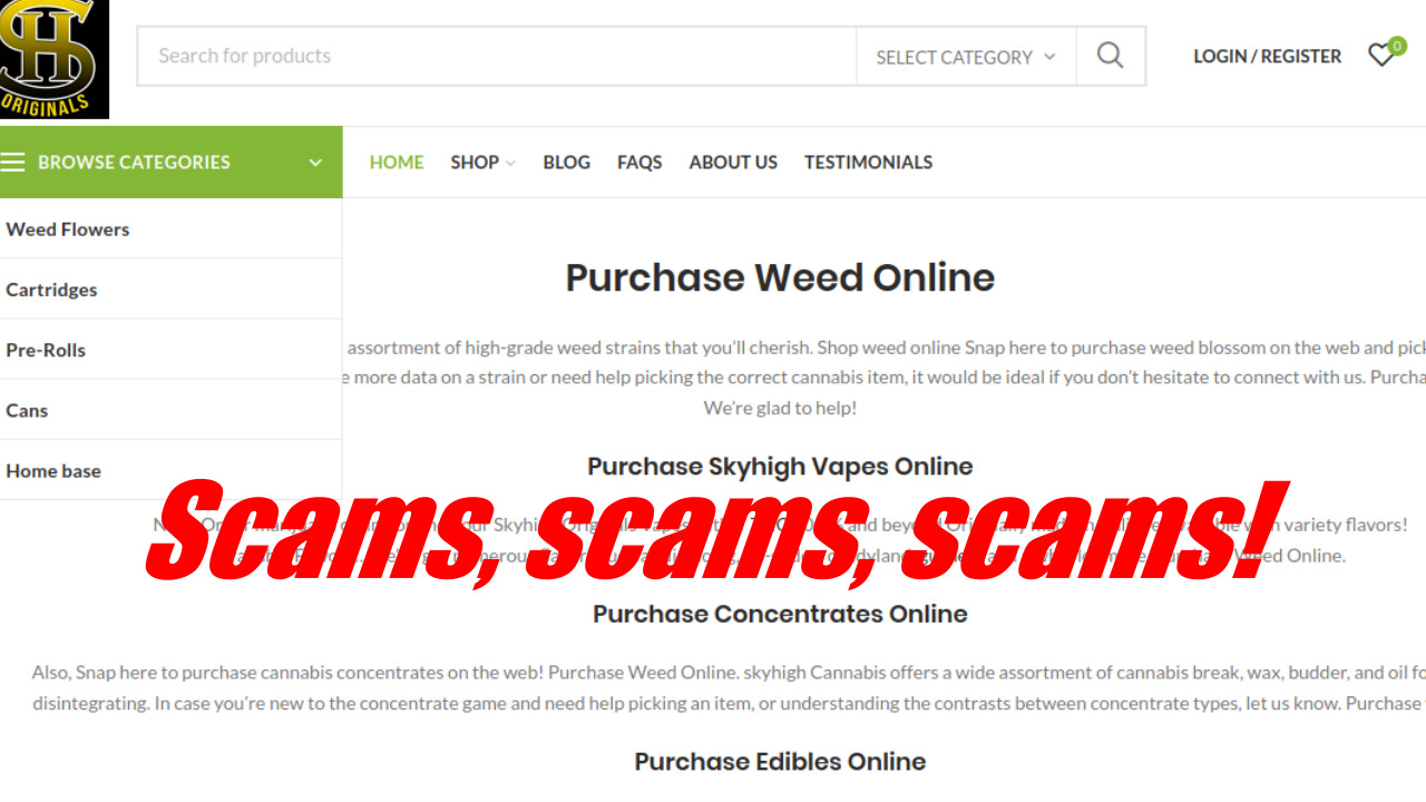 Online THC Vape Cart Stores – Lots of Scams!