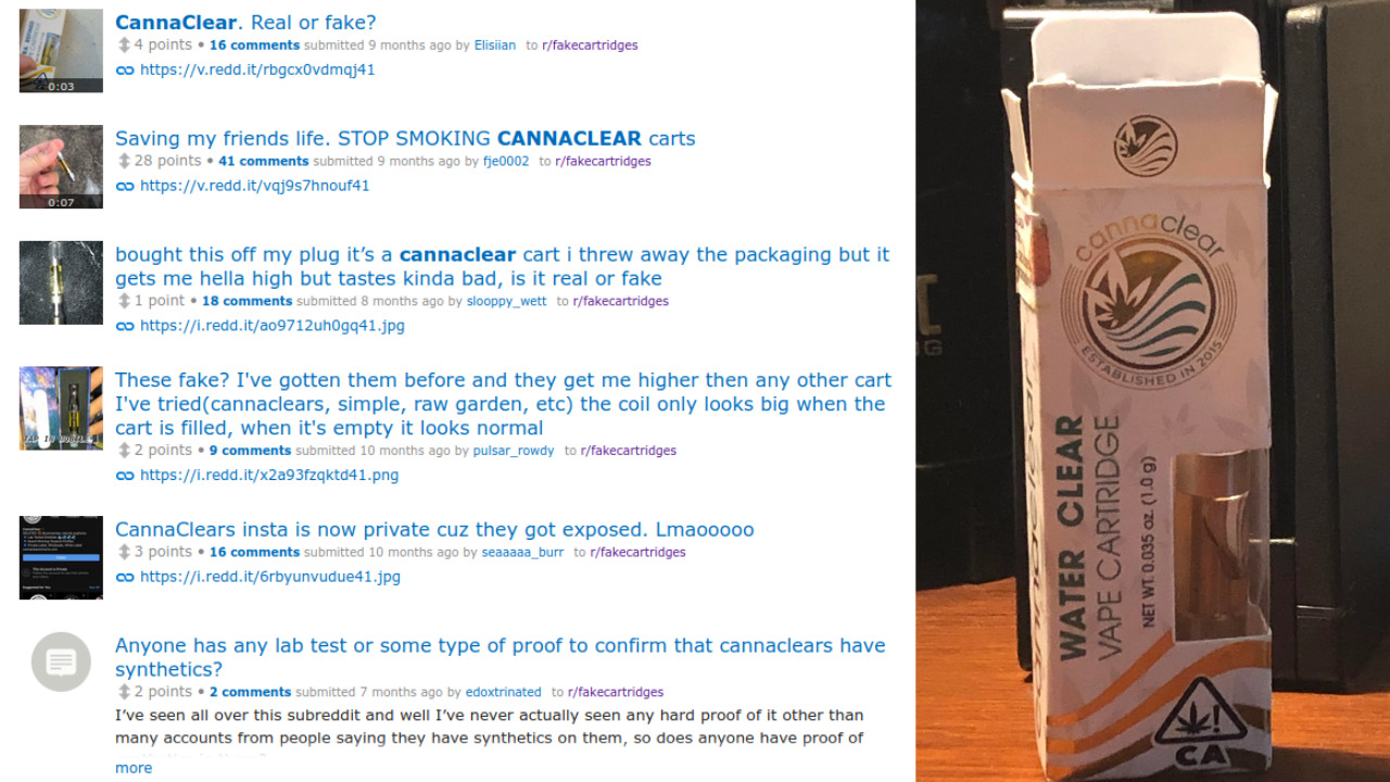 CannaClear THC Carts : Unclear Origins