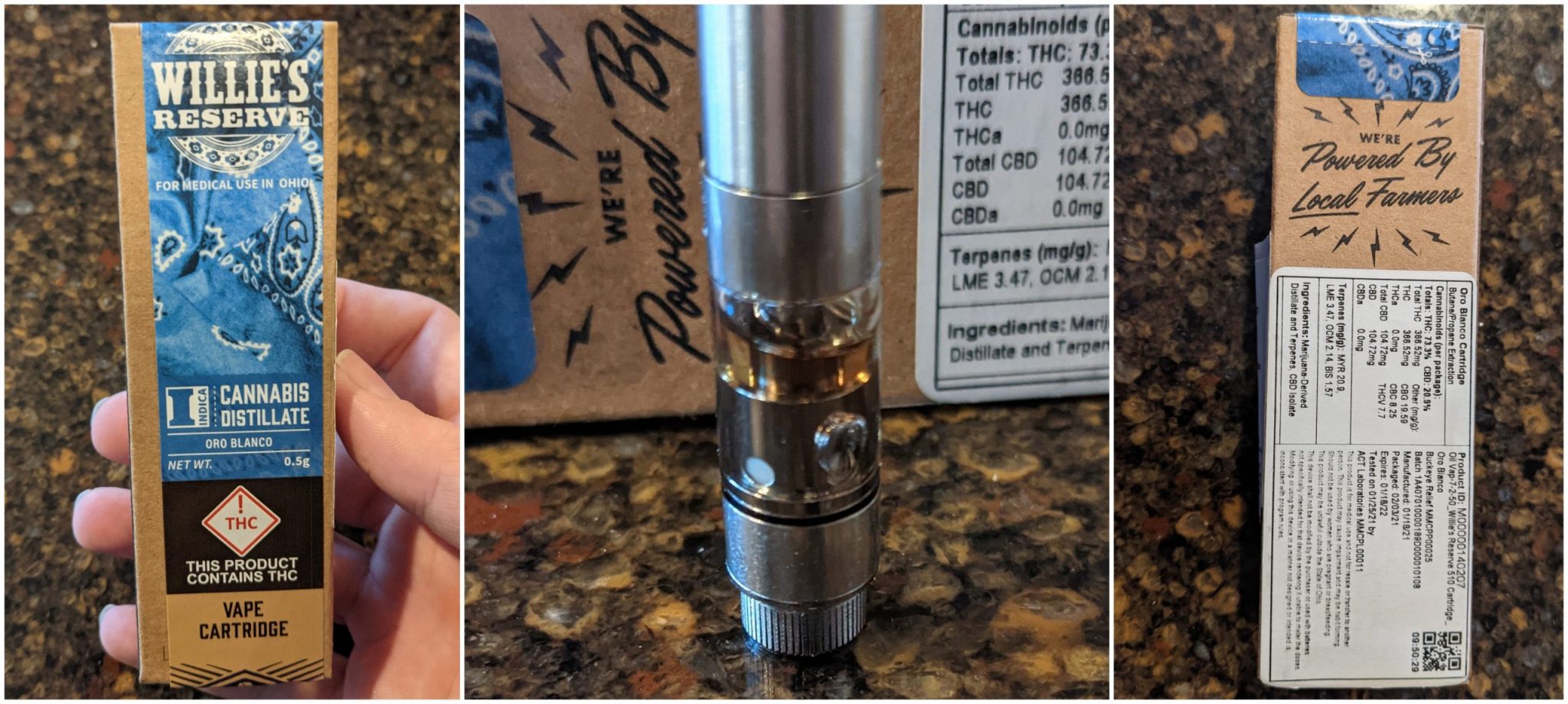 Willie’s Reserve Vape Cart Review – Convenient and Decently Flavored