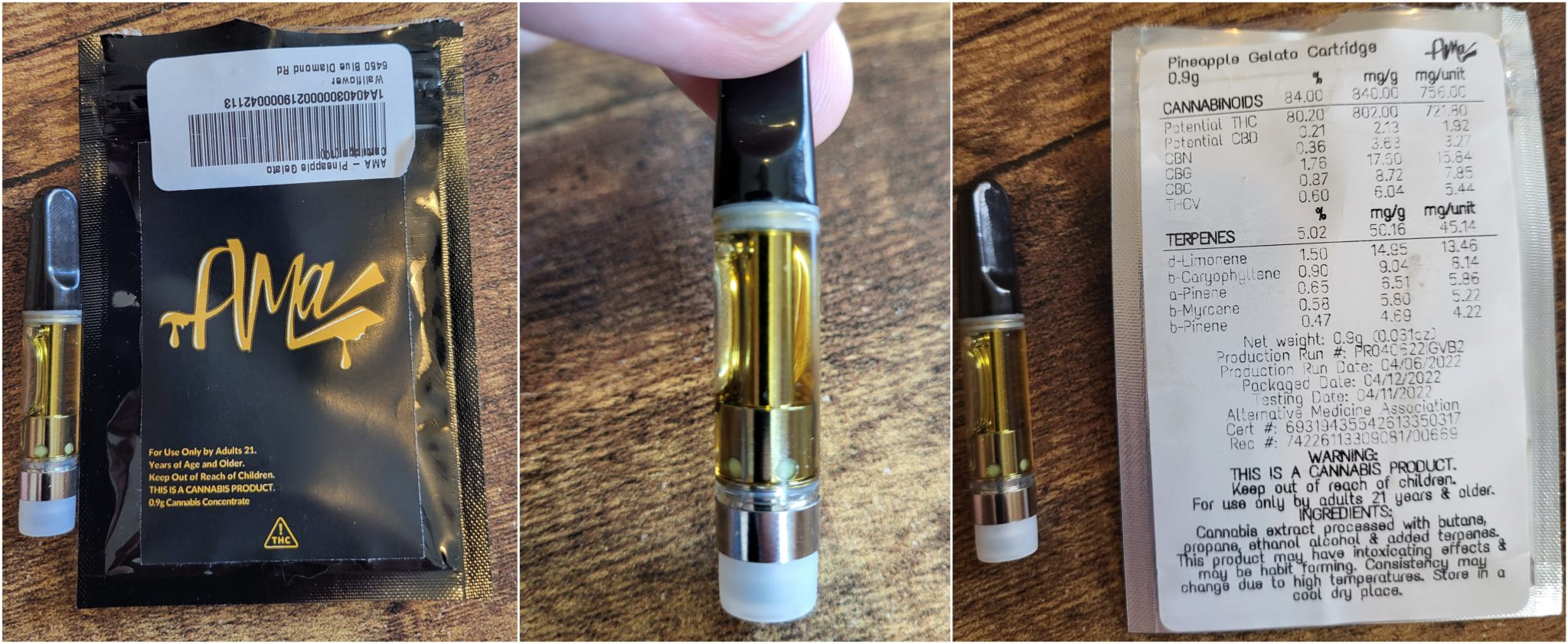 AMA THC Cartridge Review – Creative and Calm Mind