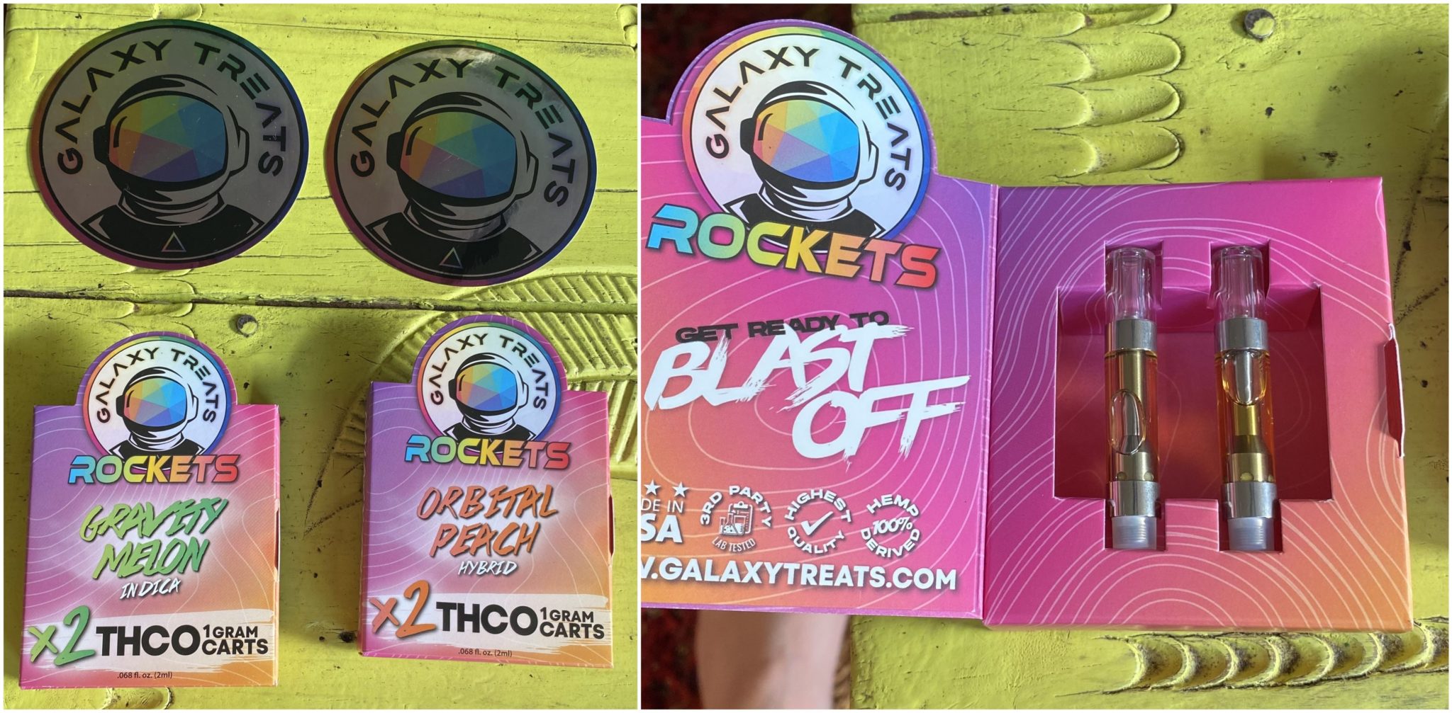 Galaxy Treats Rockets THCO Cart Review – More Like THC-oh?