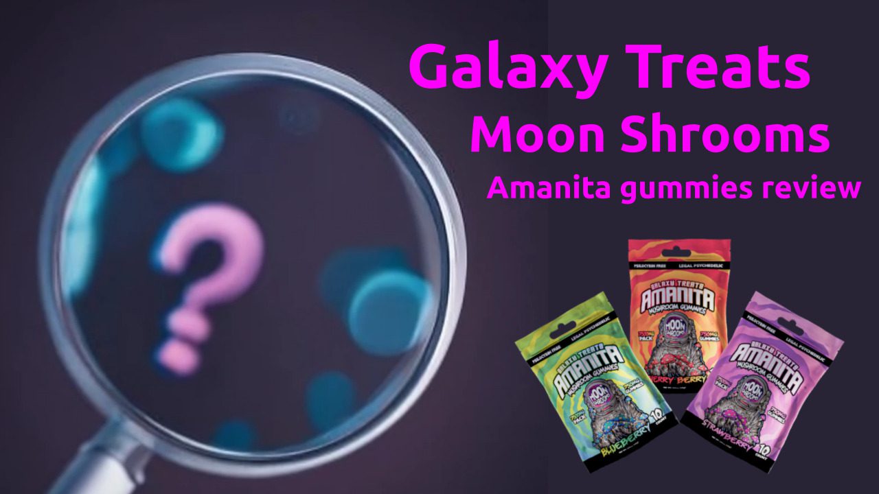 Galaxy Treats Moon Shrooms Amanita Gummies | Nil Potency